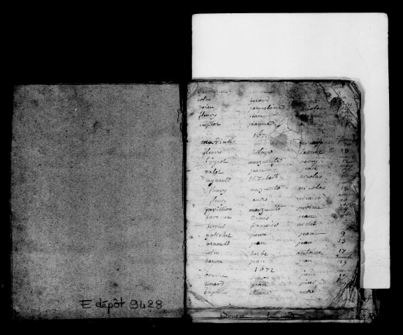 Sept-Saulx. Tables décennales des baptêmes, mariages, sépultures 1671-1777