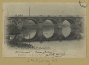 ÉPERNAY. La Marne. Le pont.
EpernayLib. Clara Bonnard.[vers 1903]