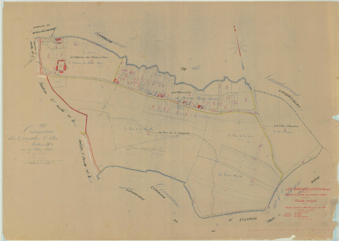 Sainte-Marie-du-Lac-Nuisement (51277). Section 277 D échelle 1/2000, plan mis à jour pour 1954, plan non régulier (papier)