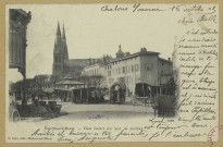 CHÂLONS-EN-CHAMPAGNE. Place Godart (un jour de marché).
Châlons-sur-MarneL. Coëx.1903