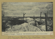 SOUAIN-PERTHES-LÈS-HURLUS. La Guerre en Champagne. Panorama du Bois Rectangulaire à l'Est de Perthes-Les-Hurlus.
(51 - Sainte-MenehouldMartinet).[vers 1920]