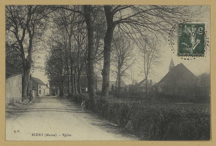 ÉCURY-LE-REPOS. Église. J.D. [vers 1912] 
