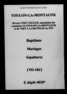 Toulon. Baptêmes, mariages, sépultures 1793-1812
