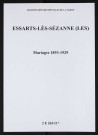 Essarts-lès-Sézanne (Les). Mariages 1893-1929