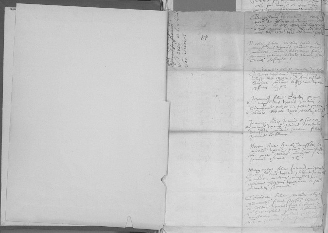 Saint-Ouen. Baptêmes, mariages, sépultures 1570-1735