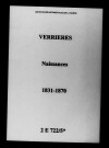Verrières. Naissances 1831-1870