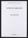 Givry-en-Argonne. Décès 1892-1909
