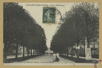 CHÂLONS-EN-CHAMPAGNE. Cours d'Ormesson.
Châlons-sur-MarneEditions des Magasins Réunis.[vers 1908]