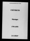 Châtrices. Mariages 1793-1870