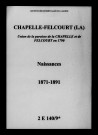 Chapelle-Felcourt (La). Naissances 1871-1891