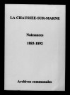 Chaussée (La). Naissances 1883-1892