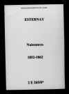 Esternay. Naissances 1852-1862