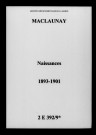 Maclaunay. Naissances 1893-1901