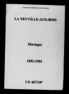 Neuville-aux-Bois (La). Mariages 1892-1901
