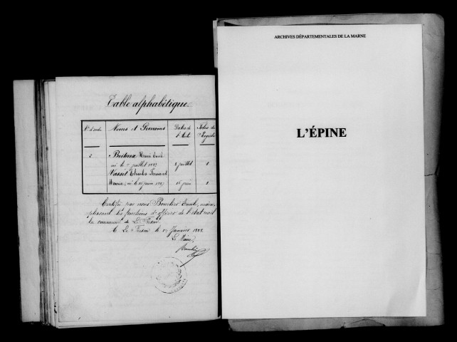 Fresne (Le). Naissances 1887