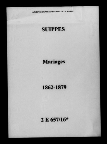 Suippes. Mariages 1862-1879