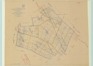 Bazancourt (51043). Section W1 2 échelle 1/2500, plan mis à jour pour 1956, plan non régulier (papier).