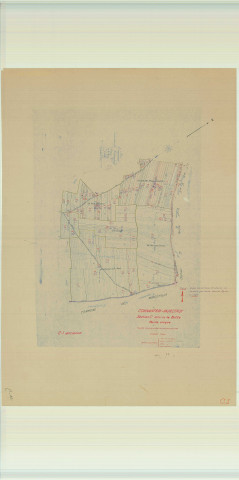 Connantray-Vaurefroy (51164). Section C1 échelle 1/5000, plan mis à jour pour 01/01/1953, non régulier (papier)