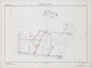 Cherville (51150). Section ZK échelle 1/2000, plan remembré pour 1990, plan régulier (calque)