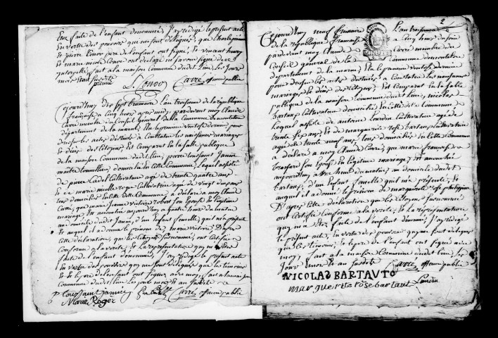 Monthelon. Naissances, publications de mariage, mariages, décès 1793-an X