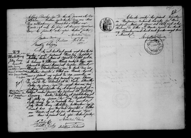 Villers-aux-Noeuds. Naissances, mariages, décès, publications de mariage 1883-1892