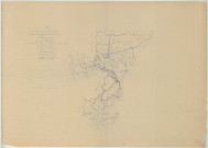 Larzicourt (51316). Tableau d'assemblage échelle 1/20000, plan mis à jour pour 1955, plan non régulier (papier)