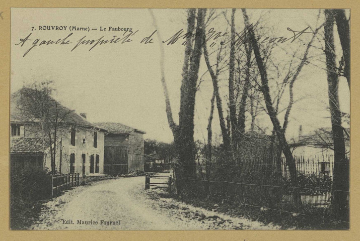 ROUVROY-RIPONT. -7-Rouvroy : le faubourg*. Édition Maurice Fournel. Sans date 