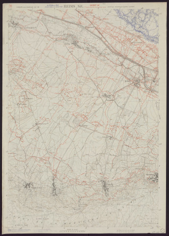 Reims S. E.
Service géographique de l'Armée].1918