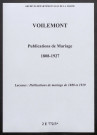 Voilemont. Publications de mariage 1808-1927