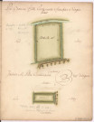 Cayet des plans et figures des prés de l'hotel Dieu de Sainte Manéhould, 1761. Plan n° 7 : Pré Bonne Fille., jardin M. Pétre.