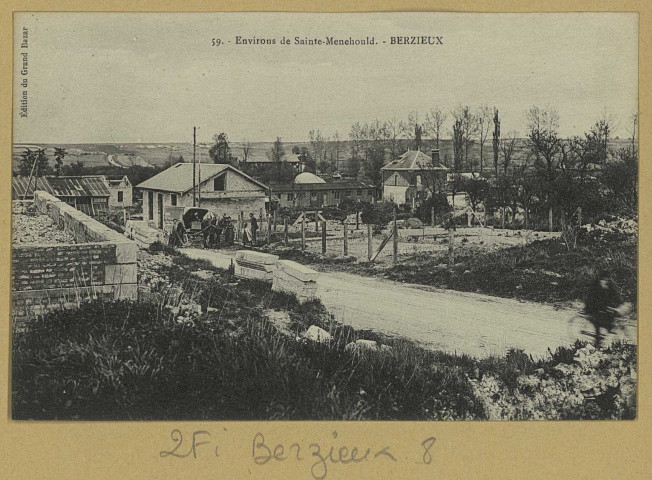 BERZIEUX. 59-Environ de Ste Menehould-Berzieux.
Vitry-le-FrançoisÉdition du Grand Bazar.1920