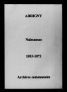 Arrigny. Naissances 1853-1872