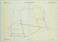 Ville-sur-Tourbe (51640). Section ZK 2 échelle 1/2000, plan remembré pour 1986 (extension sur section ZC et sur Cernay- en-Dormois section ZR), plan régulier (calque)