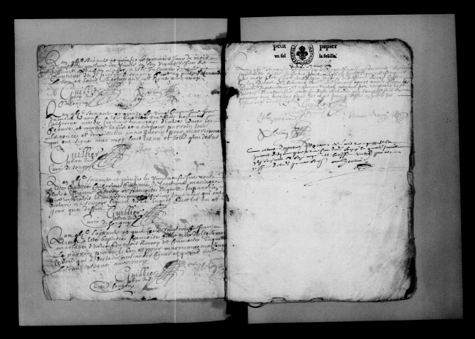Soigny. Baptêmes, mariages, sépultures 1675-1749