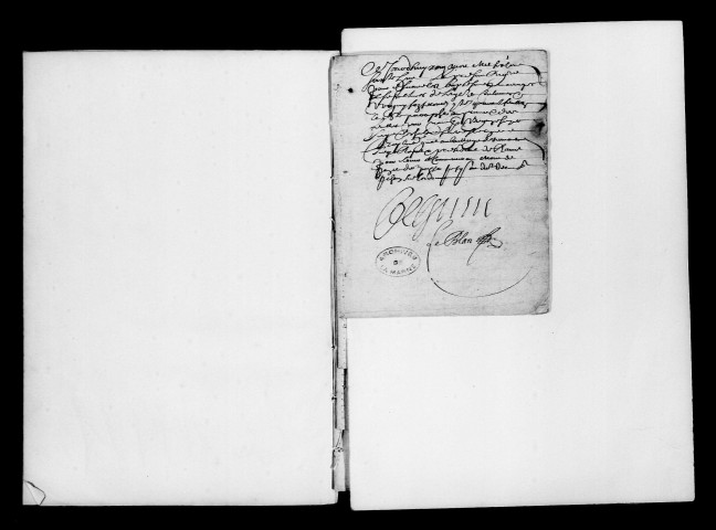 Coulommes. Baptêmes, mariages, sépultures 1668-1691