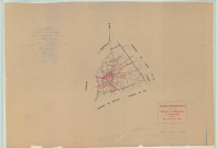 Villers-Franqueux (51633). Tableau d'assemblage échelle 1/10000, plan pour 1954, (papier).