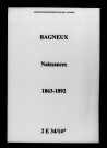 Bagneux. Naissances 1863-1892