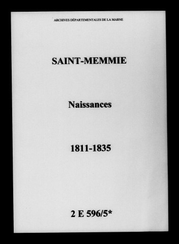 Saint-Memmie. Naissances 1811-1835