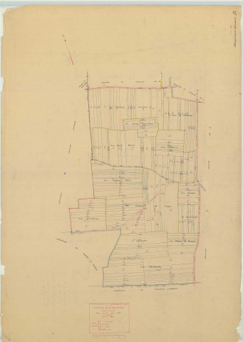 Matignicourt-Goncourt (51356). Section D1 échelle 1/2500, plan mis à jour pour 1935, plan non régulier (papier)
