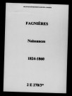 Fagnières. Naissances 1824-1860