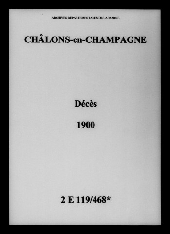 Châlons-sur-Marne. Décès 1900