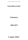 Villers-le-Sec. Naissances 1856-1872