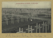 SOUAIN-PERTHES-LÈS-HURLUS. Souain. 10 000 tombes / Cliché E. Groiseau, Reims.
Édition Hanny-Martin (51 - Reimsphotot. J. Bienaimé).[vers 1922]