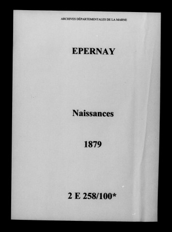 Épernay. Naissances 1879