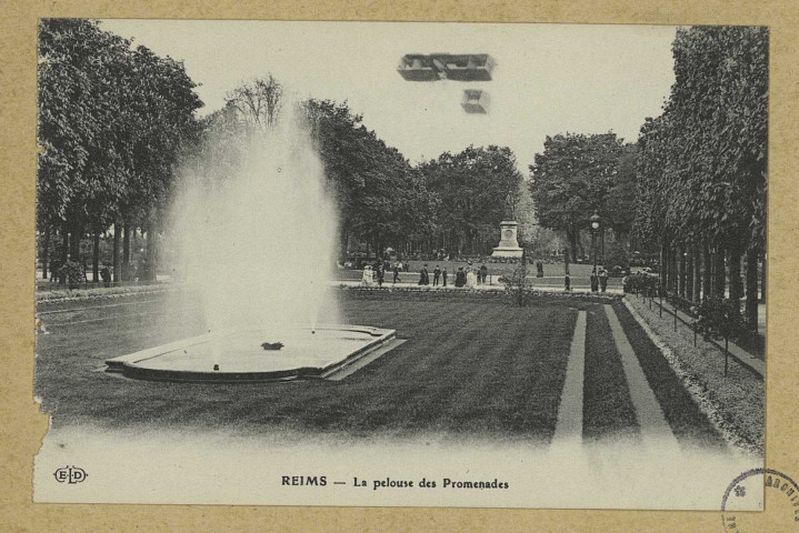 REIMS. La pelouse des Promenades.
ParisE. Le Deley, imp.-éd.1910