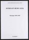 Istres-et-Bury (Les). Mariages 1893-1929