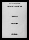 Broussy-le-Petit. Naissances 1893-1901