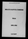 Braux-Sainte-Cohière. Décès 1892-1901