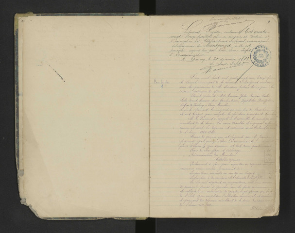 Délibérations municipales.