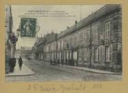 SAINTE-MENEHOULD. La Gendarmerie. Ancien Hôtel des Postes où fut reconnue Louis XVI par le fils du maître de poste Drouet, lors de sa fuite le 14 juin 1791.